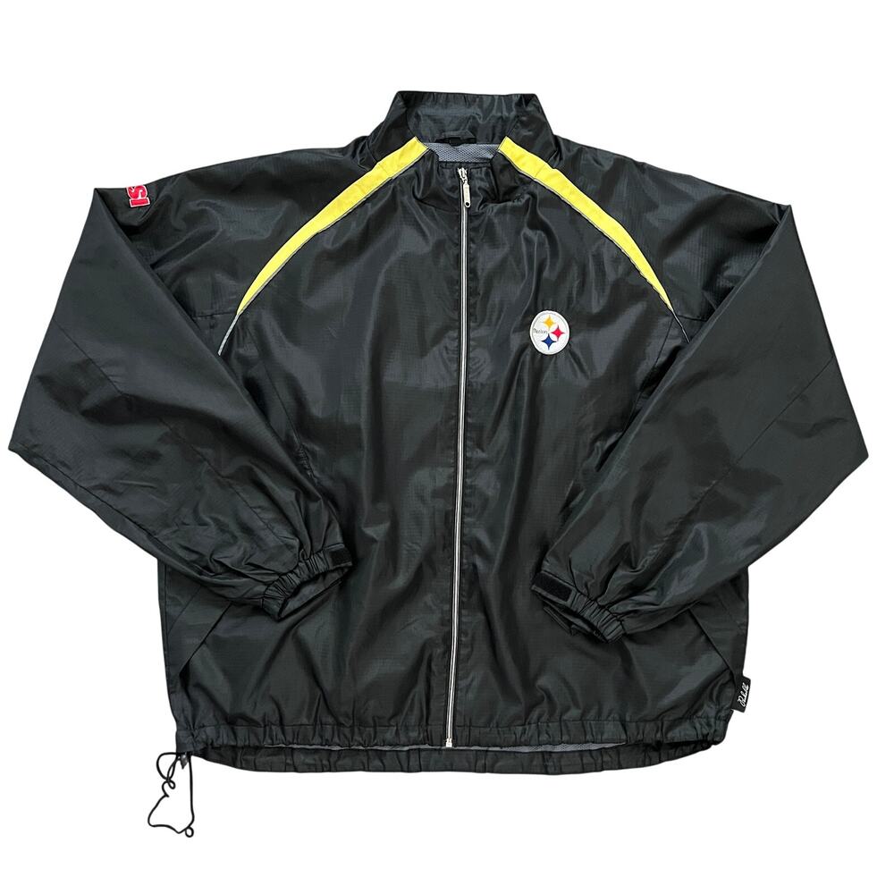 Dunbrooke Pittsburgh Steelers Mens Packable NFL Fan Windbreaker Jacket Size XXL